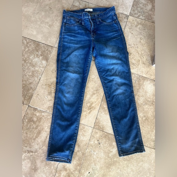 Madewell ladies denim slim straight size 29 jeans very good condition high-rise - Picture 1 of 8